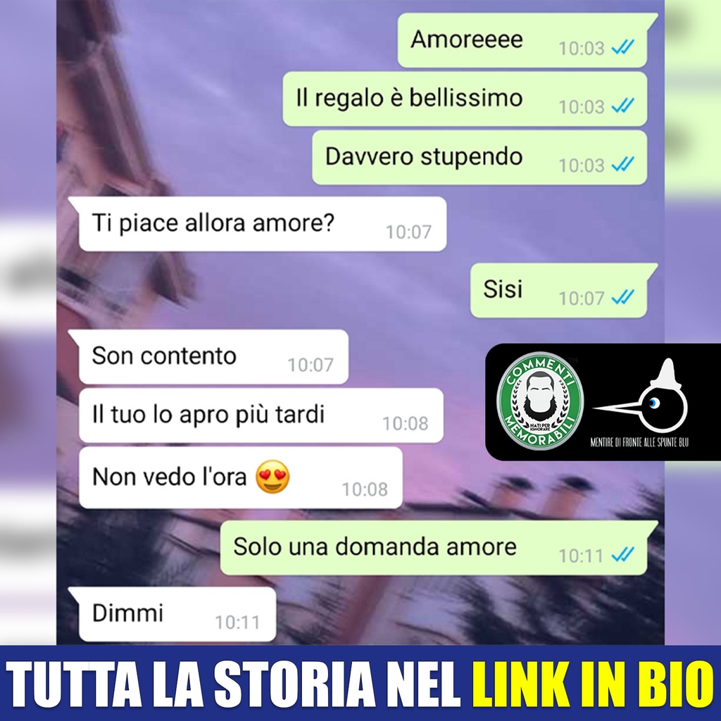CM_Memorabili's tweet photo. [SPUNTEBLU MEMORABILI] Errori d'un certo livello (di auguri). 
Leggete la storia completa nel LINK IN BIO 😜
https://t.co/3MYnZ6GiTO

#commentimemorabili #continuatevoi #linkinbio #spunteblu #spunteblumemorabili #17ottobre #17ott https://t.co/g1oEukKkOO