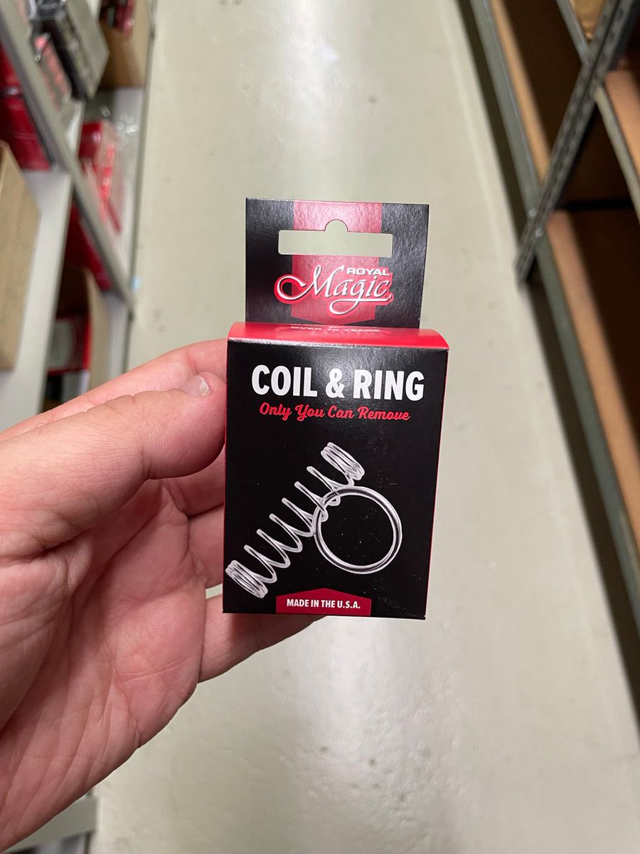 Coil &amp; Ring - Made in the USA , a great puzzle/magic trick combo.