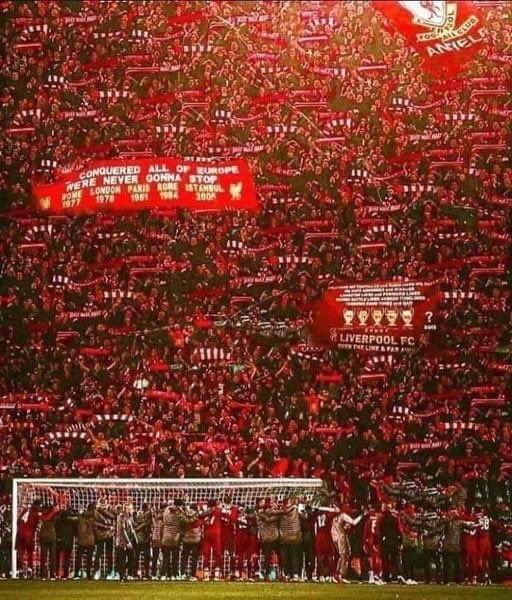 Chris_wood08's tweet photo. As much money City and Newcastle have now, it can’t buy this…. #LFC https://t.co/u4xp3cpcjd