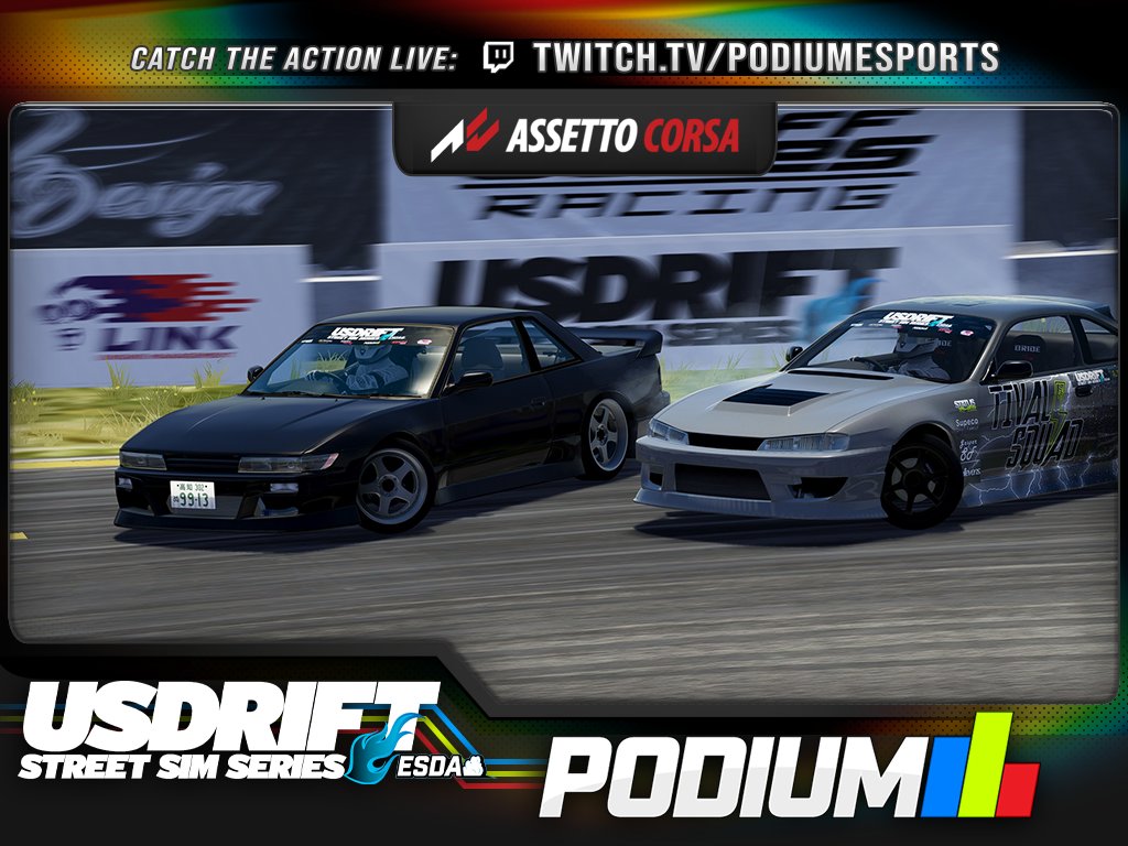 Podium Sports (@podiumesports) on Twitter photo We will be right back! Don't go anywhere folks as <a href="/usdrift/">U.S.D R I F T</a>
& <a href="/Official_ESDA/">Esports Drift Association LLC</a> will be taking a short break <a href="/EtownRaceway/">Raceway Park</a> Catch us live at twitch.tv/podiumesports We will be right back! Don't go anywhere folks as <a href="/usdrift/">U.S.D R I F T</a>
& <a href="/Official_ESDA/">Esports Drift Association LLC</a> will be taking a short break <a href="/EtownRaceway/">Raceway Park</a> Catch us live at twitch.tv/podiumesports