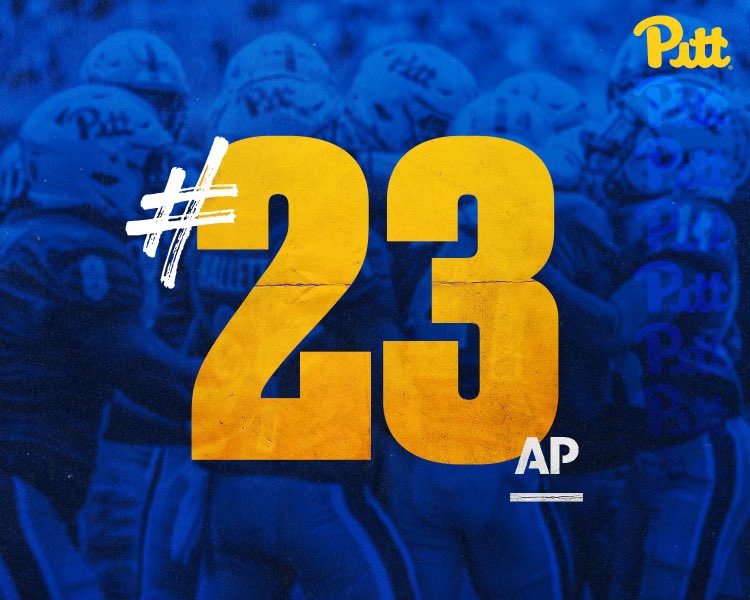 Pitt_FB's tweet photo. Pitt is in the @AP_Top25 📈

#H2P » #WeNotMe https://t.co/8kGoarGsnu