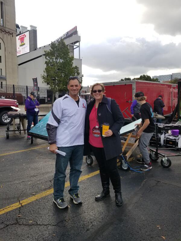 lhsmband's tweet photo. Had a great performance at THE Ohio State University Saturday for the Buckeye Inventional. The band received an overall score of a 2. Also, shout out to @MGBrowning9 for coming out to support the band! #prideoflondon 😎 https://t.co/hnvdkWtaEf
