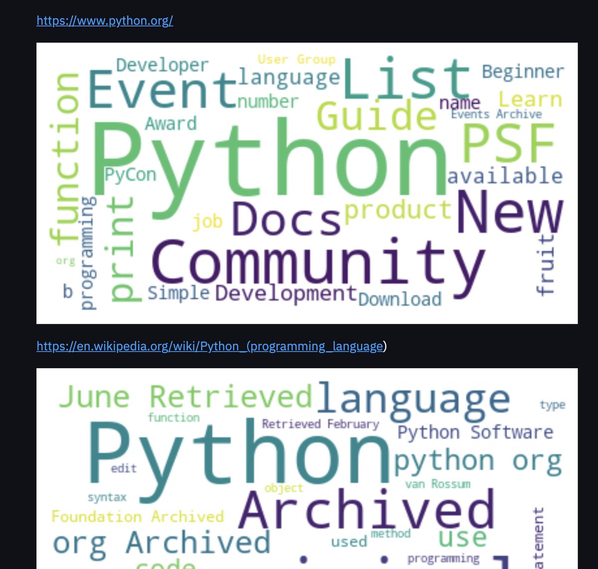 vdrweb's tweet image. My First Streamlit App: Generate Word Clouds out of Top 10 search results with Google Search Custom API #seo #python #pythonseo
share.streamlit.io/michael-vdr/se…