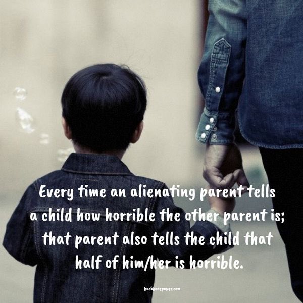 emilyaa122's tweet photo. When the person doing the alienating thinks they are hurting the target parent they don't realise they're hurting the child too. 
Young minds are impressionable. Bitterness will be engraved into their minds and unfortunately possibly into their actions as adults.
End the cycle https://t.co/WDuCtlali2
