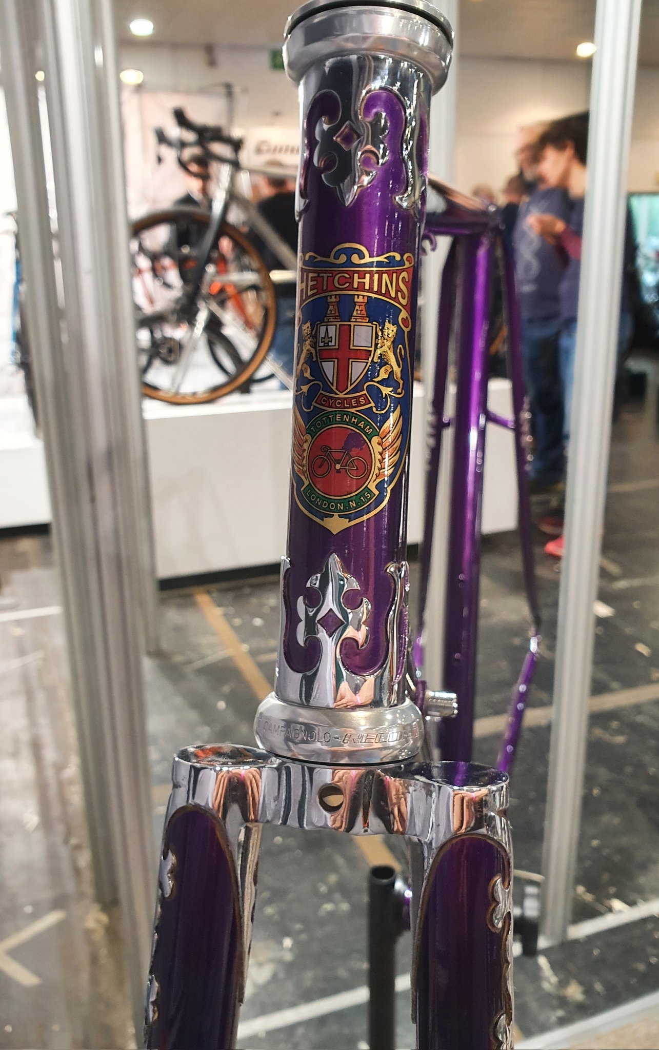Reillycycleworks on X A Hetchins frame lovingly handcrafted by Mark Reilly with curly stays and polished lugs based on brass rubbings painstakingly taken by Neil FitzGerald from an original brought in...