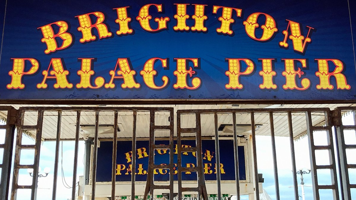 Thanks for all the great examples so far this Seaside Typography themed #fontsunday. | This image celebrates the Tuscan – a dominating typeface at the seaside