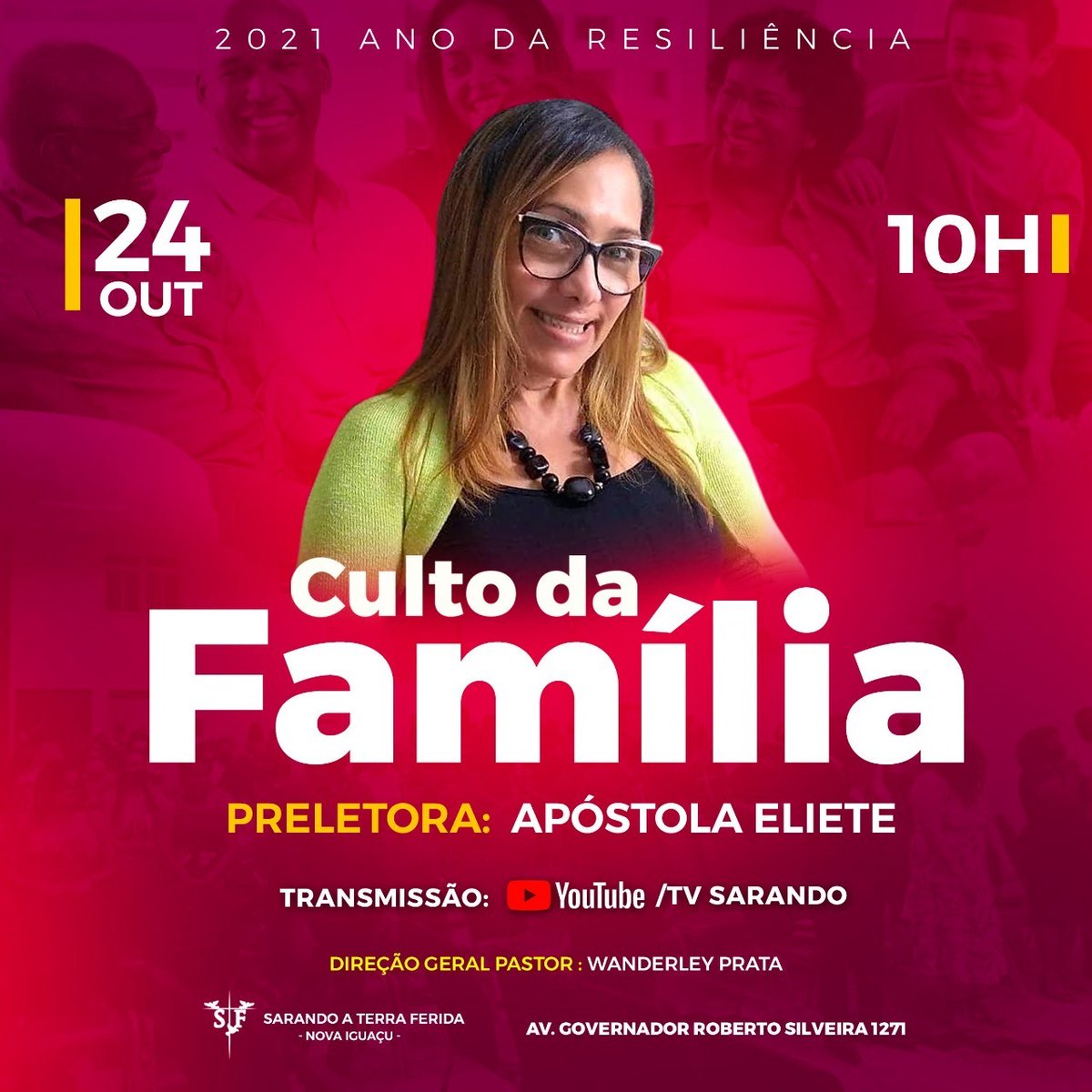 SarandoOficial's tweet photo. Dia 24 no culto da #família teremos a presença da apóstola Eliete levando uma Palavra do céu pata sei coração! Compareça! 

#familia #culto #domingo #igreja #igrejaevangelica #casadedeus #louvor #palavradedeus #deusteabencoe #cultos #sarandoaterraferida #novaiguacu https://t.co/pgHPyt8XoL