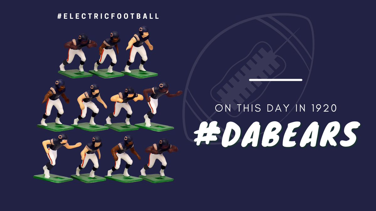 TudorGames's tweet photo. #ONTHISDAY in 1920, @ChicagoBears (then Decatur Staleys) take the field in their first NFL gam. Today the Bears are 1 of 2 remaining NFL teams from their debut in 1920. 🐻 #DaBears
TRIVIA: What's the other team is that still stands from NFL's start? 😎🏈 https://t.co/OiURaQ3DKC