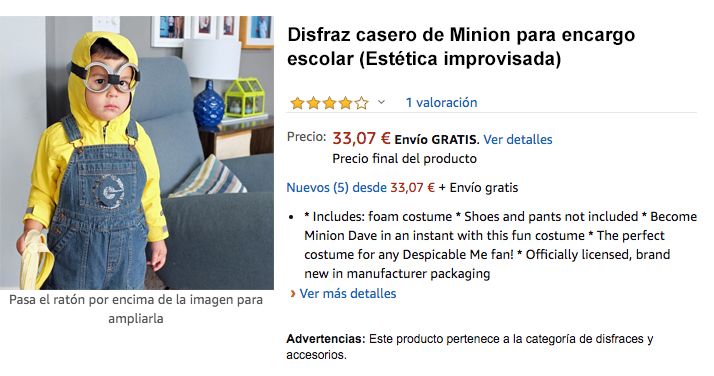 elmundotoday's tweet photo. Nace Amazon Handmade: disfraces que parecen hechos a mano para las madres que se sienten culpables: https://t.co/Wsx0NJ1wH7 https://t.co/8uZ8dUxSJN