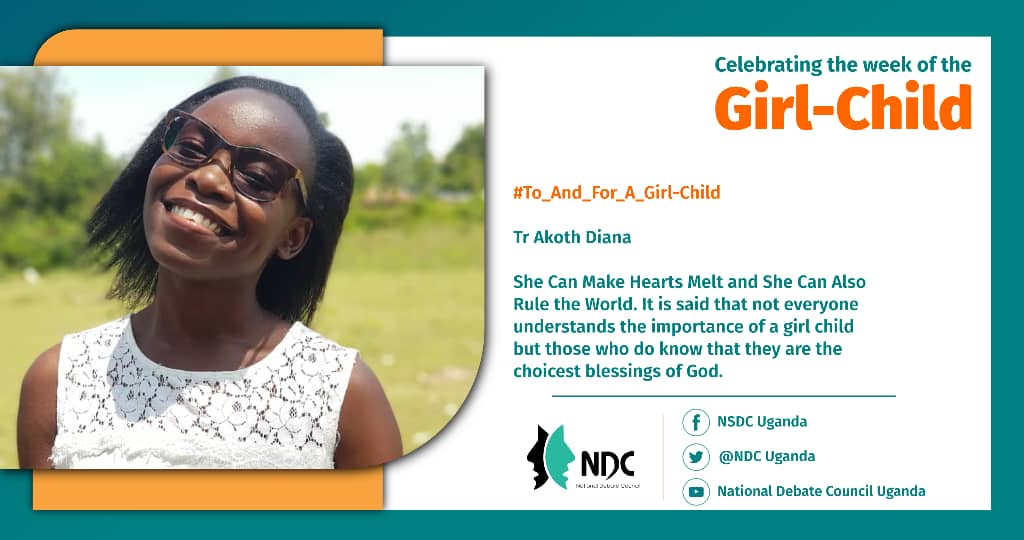 NDCUganda's tweet photo. #GirlChildWeek @gatesofheaven12 @Jovia434783361 @TuhirirweC @PlanUganda @unwomenuganda @unwomenafrica @global_uganda @Mglsd_UG @MbararaUST @giz_uganda @Parliament_Ug @GNBU19 @WorldVisionUg @WUWDC https://t.co/xKLBSidsKk