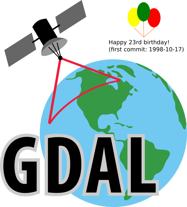 mapserving's tweet photo. Happy 23rd birthday to GDAL ! From the first commit on 1998-10-17 from a small rural town outside of Ottawa Canada, to almost every geospatial software installation on the planet (and satellites and other planets!) in 22 years. The ultimate example of sharing &amp; community. #foss4g https://t.co/3IG45zVvJT