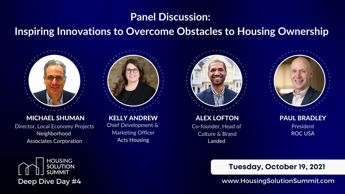 📢 Join the Conversation on Inspiring Innovations to Overcome Obstacles to Housing Ownership. Registration is still open:  hss-ddd4.heysummit.com/checkout/selec…
#HousingSolutionSummit #homeownership #cohousing #housingcrisis