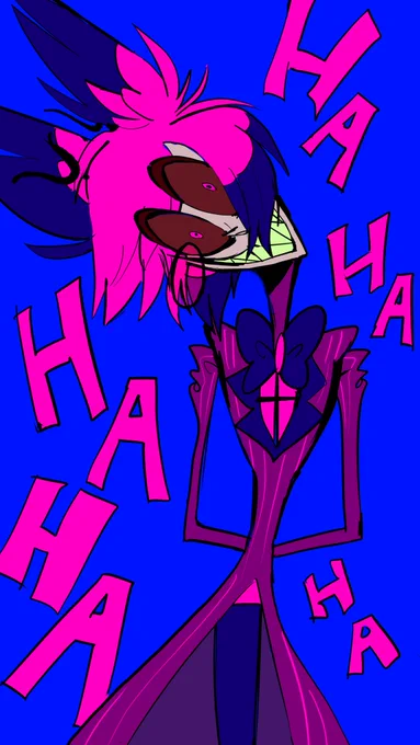 Alastorって口(歯?)閉じたまま爆笑してそうで怖いよね🤭(褒めてる)

 #HazbinHotel
 #HazbinHotelFanart
 #HazbinHotelAlastor 
