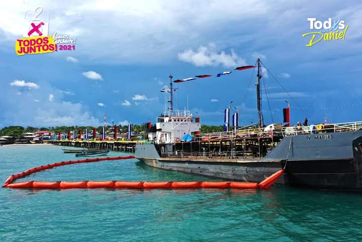 Alexlocutor26's tweet photo. Gobierno Sandinista listo para inaugurar la remodelación total del muelle de Bilwi, en el Caribe Norte,   luego de ser destruido por el impacto de los huracanes Iota y Eta, hace un año.

Fotos: #TodosConDaniel https://t.co/p2kuCiMQ8e