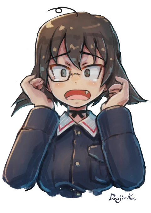 #ガルパン #garupan #GuP  #河嶋桃 
ライブ配信中に描きました
大洗カメさんチームのももちゃん
1H+
 https://t.co/mab1GEX7PO 