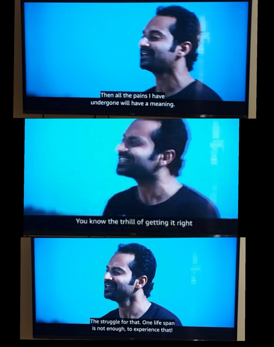 Madhumathi_Inks's tweet photo. Subtitles in the images.
#FahadFazil , is 💕🔥! 🥺
Must-watch movie.
Crazy, seemingly selfish soul... But only an artist knows the kaleidoscope of emotions, thoughts, imagination that sprout and swirl within through art. Art, is high! #AllformsofArt
#Art #Artists #ARTISTMovie https://t.co/YlC8S9MqWM