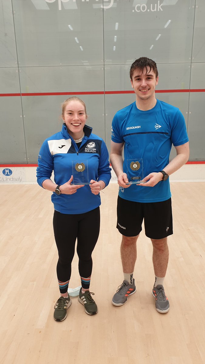 HWsquash's tweet photo. Congratulations to the winners of our PSA Satellite event: @Katrionnaa @AlasdairPrott. And a HUGE thanks to our title sponsors groupH for all their help in running the event! https://t.co/lWUOIkxefY