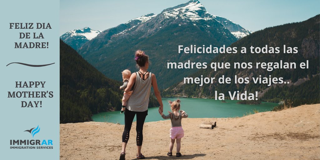 IMMIGRAR's tweet photo. Ellas son quienes siempre nos acompañan incondicionalmente y nos ayudan a encontrar nuestro mejor camino. Desde IMMIGRAR Immigration Services les deseamos un excelente día a todas las madres. ¡#FelizDíaDeLaMadre! #happymothersday! https://t.co/3VVGCmncqC