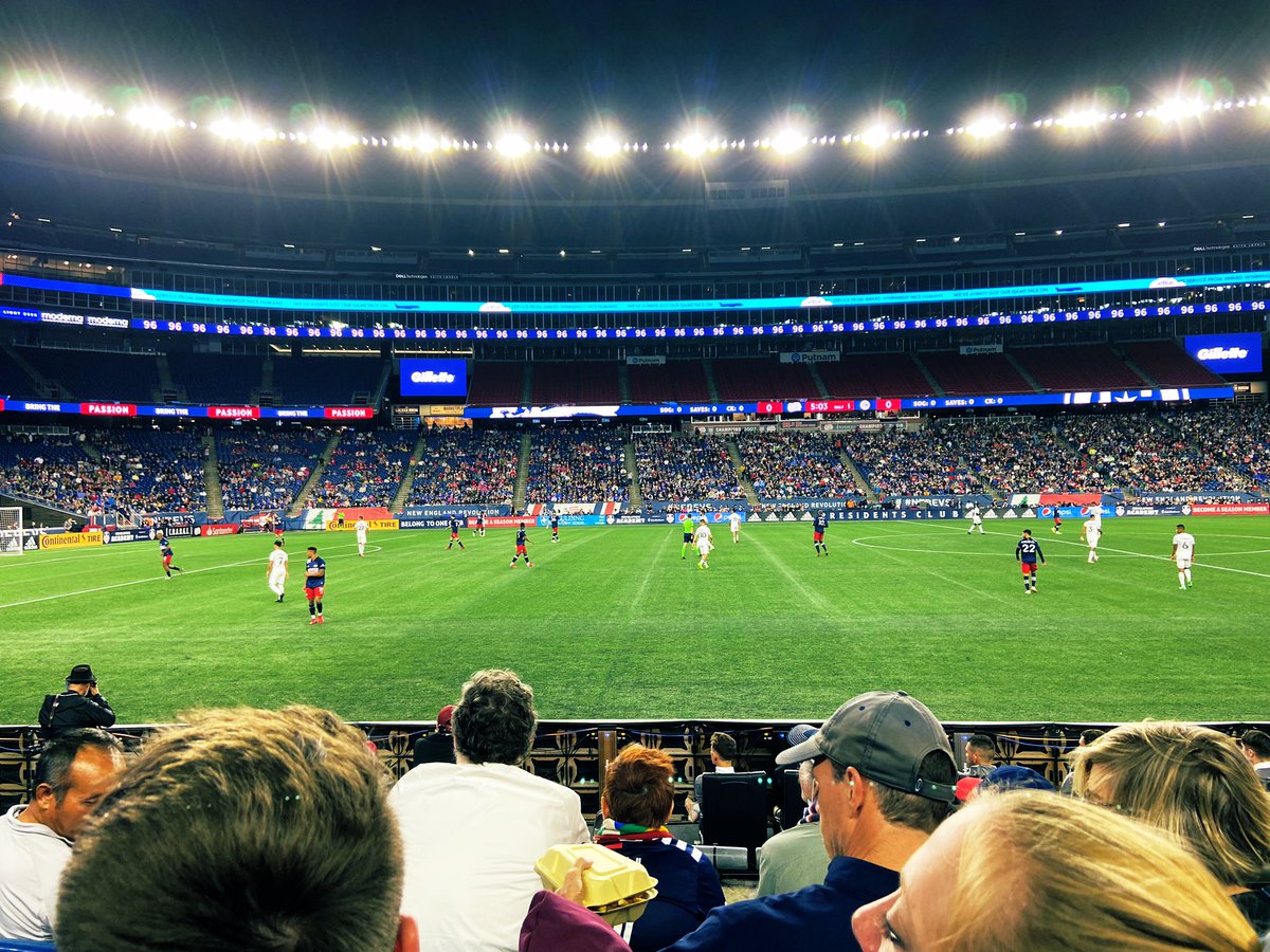 Great seats at the <a href="/NERevolution/">New England Revolution</a> game last night! ⚽️ 🇺🇸 🥅 ⚽️ #futbalislife
