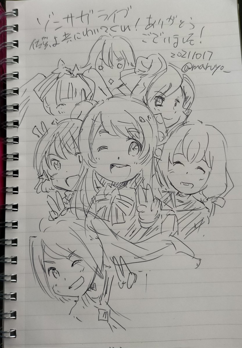 今日幕張メッセ描いたラクガキ。
どっちも5分～10分くらいで描いてます。 