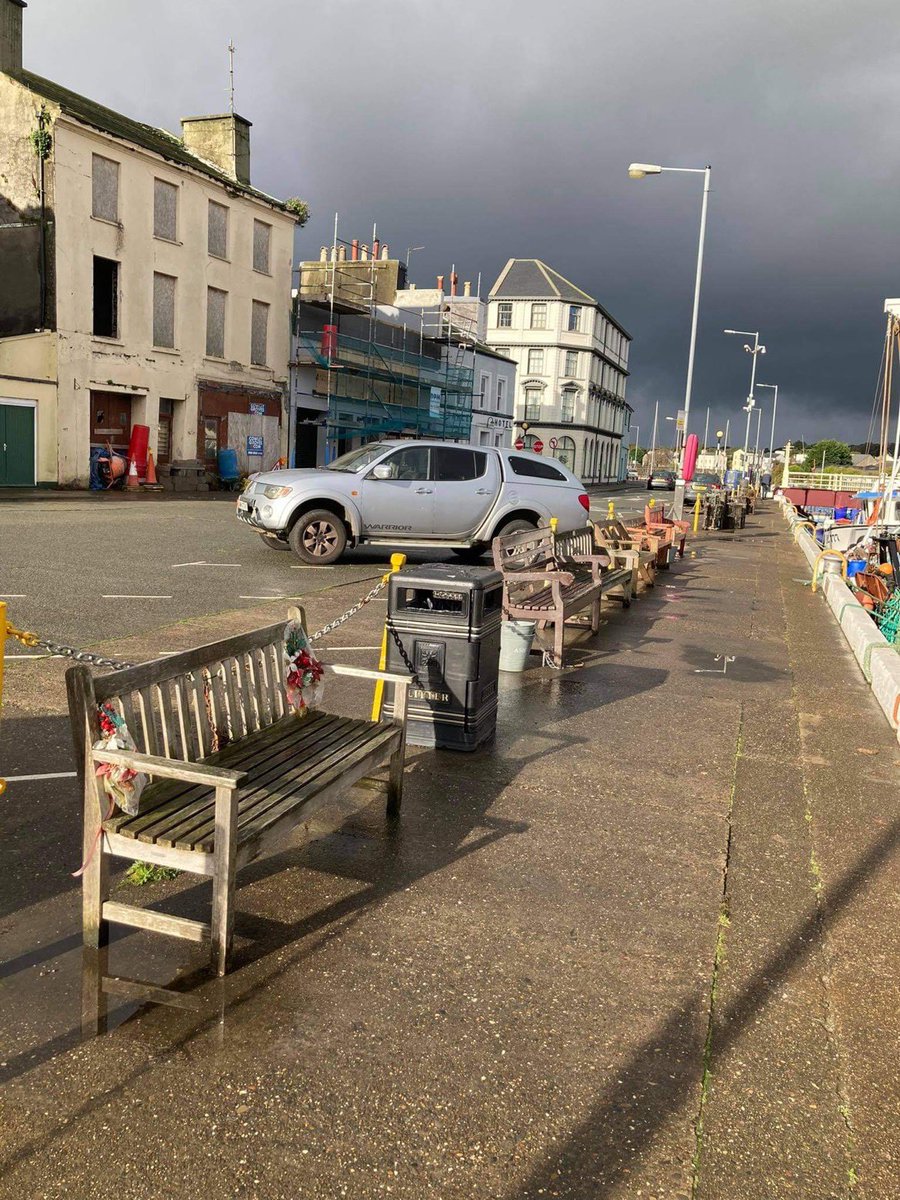 Lozzerlou's tweet image. Right Twitter, need your help. My pal Steph &amp;amp; The Trafalgar Pub (Ramsey) want to give the benches near them on the Quay a bit of TLC &amp;amp; are seeking permission from whoever placed them. One is proving tricky… pics attached, can anyone help?? DM me &amp;amp; I’ll pass info on! #iomtt