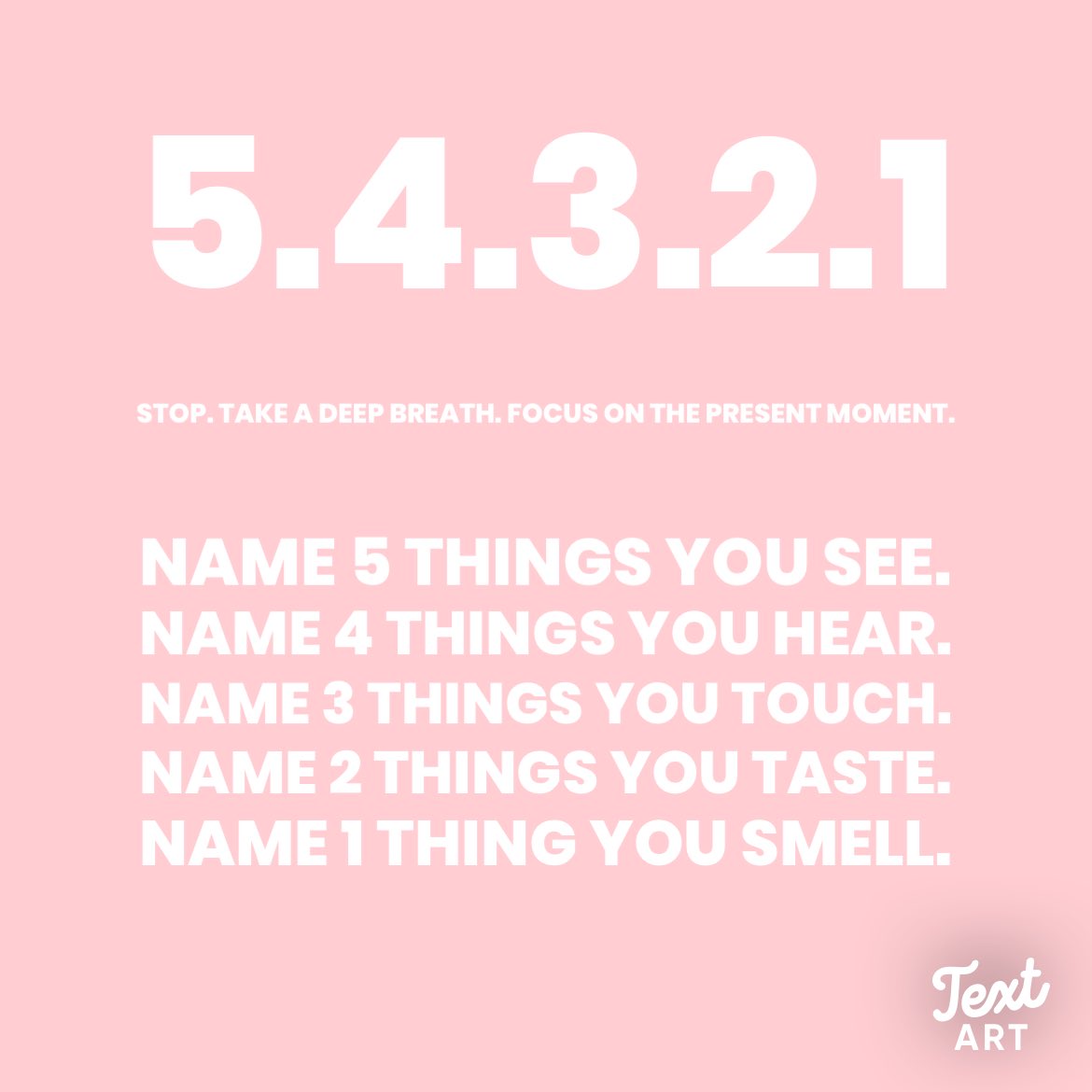 JMacklinPOB's tweet photo. Happy Sunday! I plan to start sharing some coping skills here for when you feel overwhlmed. Today I am sharing 5.4.3.2.1 using your 5 senses. #copingskills #mentalhealth #anxiety https://t.co/6yNzImZrdI