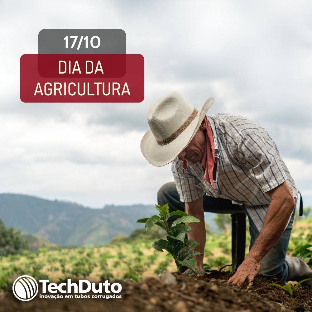 techduto's tweet image. Hoje, dia 17/10 comemora-se o Dia da Agricultura, uma das atividades mais importantes e antigas do mundo. #TechDuto #DiaDoAgricultor #Agricultura #Agricultor #ProdutorRural #Gratidao