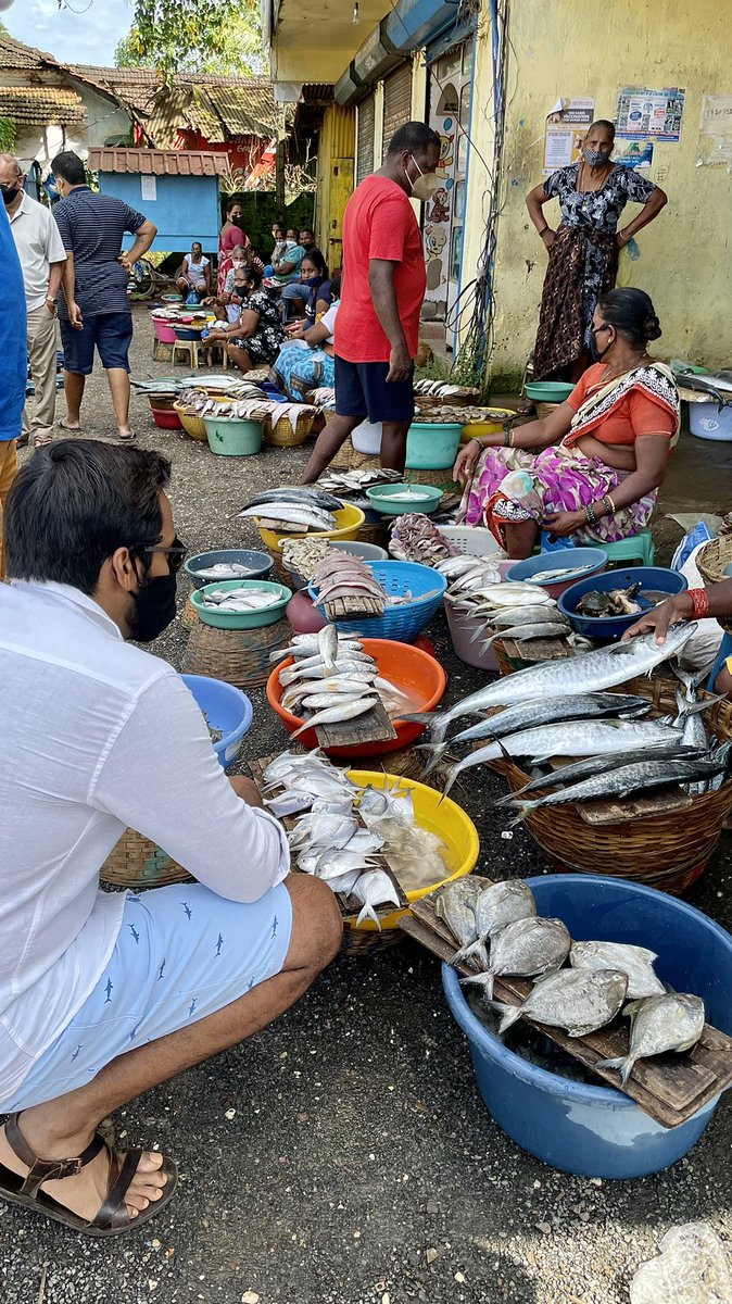 ChefTZac's tweet photo. Day 5 of #COTRGoa is going to be centered around seafood, and so we begin at Assolna fish market in South Goa. https://t.co/0nnZ9HcngB