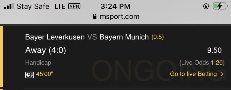 Emmynanan's tweet photo. @pbtips_ Bro if the match ends 5-1 does this still win ? https://t.co/zaZKimmKZL