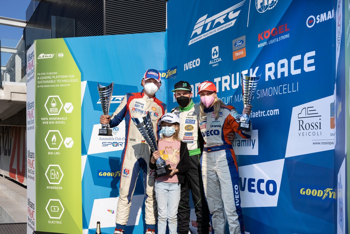 FIA_ETRC's tweet image. Sascha Lenz took a brilliant win in the final race of the 2021 season at @circuitomisano, ahead of René Reinert and Steffi Halm 🏁 #fiaetrc