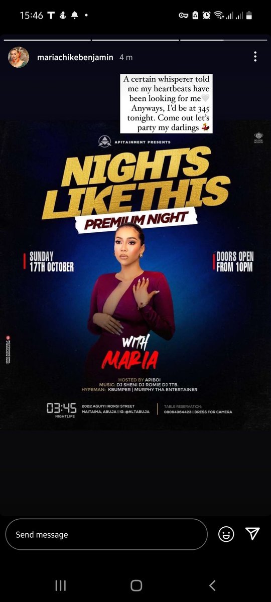 Carolin97937021's tweet photo. Marians Maria Said you should meet her here so please those who have been doing #WhereIsMaria now is your time do makeup wear your cloth put show join Maria tonight #PartyWithMaria https://t.co/Zq7YOhgJPZ