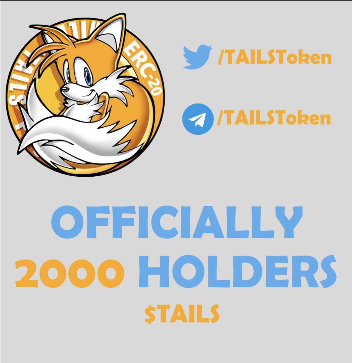TAILSToken's tweet photo. In just 3.5 days, the $TAILS community has reached 2,000 members! We are early! 

$1B MC Programmed https://t.co/QR54aX01He