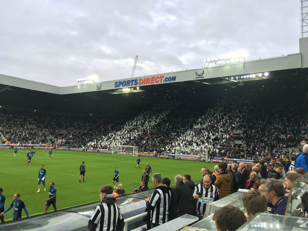 Gallowgate looking and sounding mighty #nufc