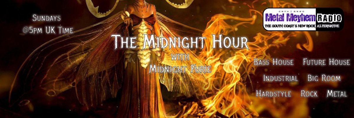 Midnight_Furie's tweet photo. #Furieans On today's #TheMidnightHour #RadioShow
@9bladeofficial
@DCeptor
#Newstyler
#DMNZ
#BigRoom #Hardstyle #NewMusic #IndieRadio #Spooktober #Furielicious
@metalmeyhem
@ilinrecords @ChatsongMusic @ITHERETWEETER1 @936Arrow @dorner_martina @PortalFmRocks @harrypetsanis https://t.co/8MD6pxKA52