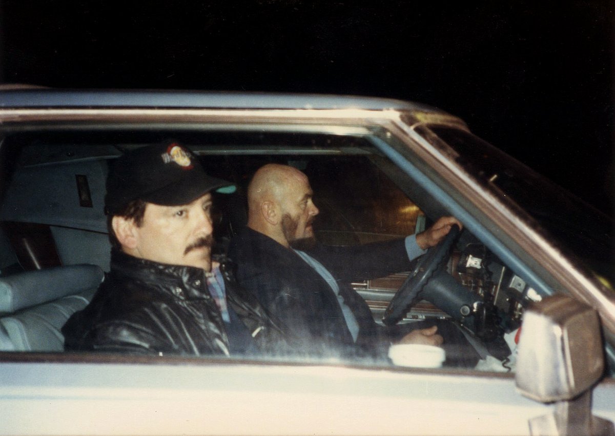 midatlanticdna's tweet photo. You know these two hustlers were packing heat. Southbound and down back to Charlotte on a Saturday night, 11/21/87. Wytheville, VA. #pauljones #ivankoloff https://t.co/nmZkJf73kw
