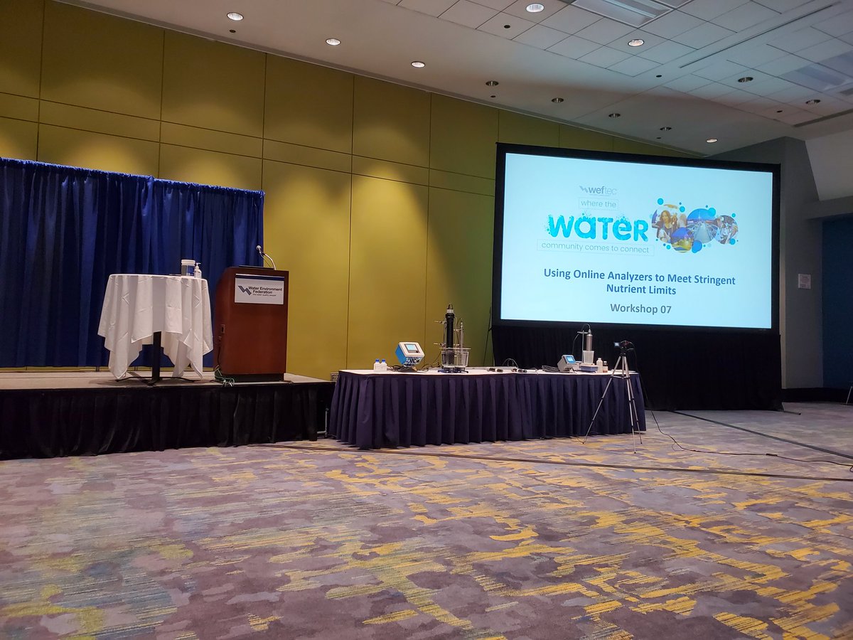 Learning about analyzers for nutrient reduction this morning! #WEFTEC21 #WEFTEC... #water #sewer #rural