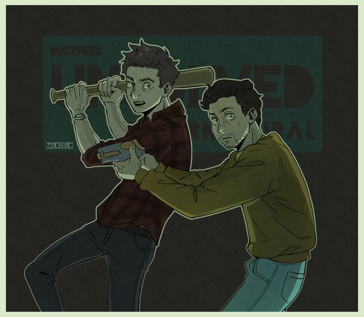bandaalarga's tweet image. the ghoul boys are back!! #buzzfeedunsolved #fanart