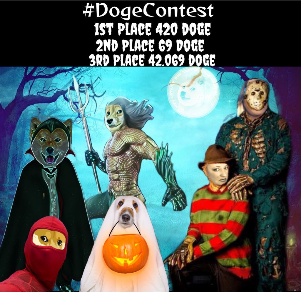 RicosIntoCrytpo's tweet photo. @Wurmhat99 @Dogehodling Donโt forget to enter the #HalloweenDogeParty #DogeContests ๐ป๐๐๐โผ๏ธ https://t.co/uWpZIKBcoV