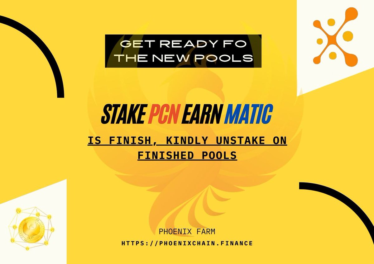 Kindly check your PCN on finished on Phoenix Farm. Thank you

#PCN #PhoenixChain #Binance #BinanceSmartChain #BSCGems