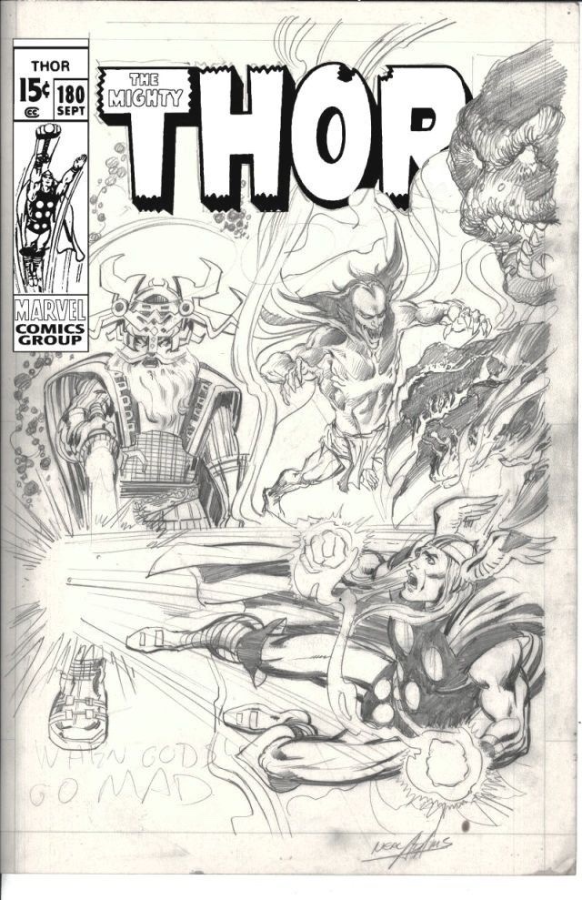 RT @BackintheBronze: An unpublished Neal Adams cover for Thor #180!  And the published version... https://t.co/LdjY2TLKEb