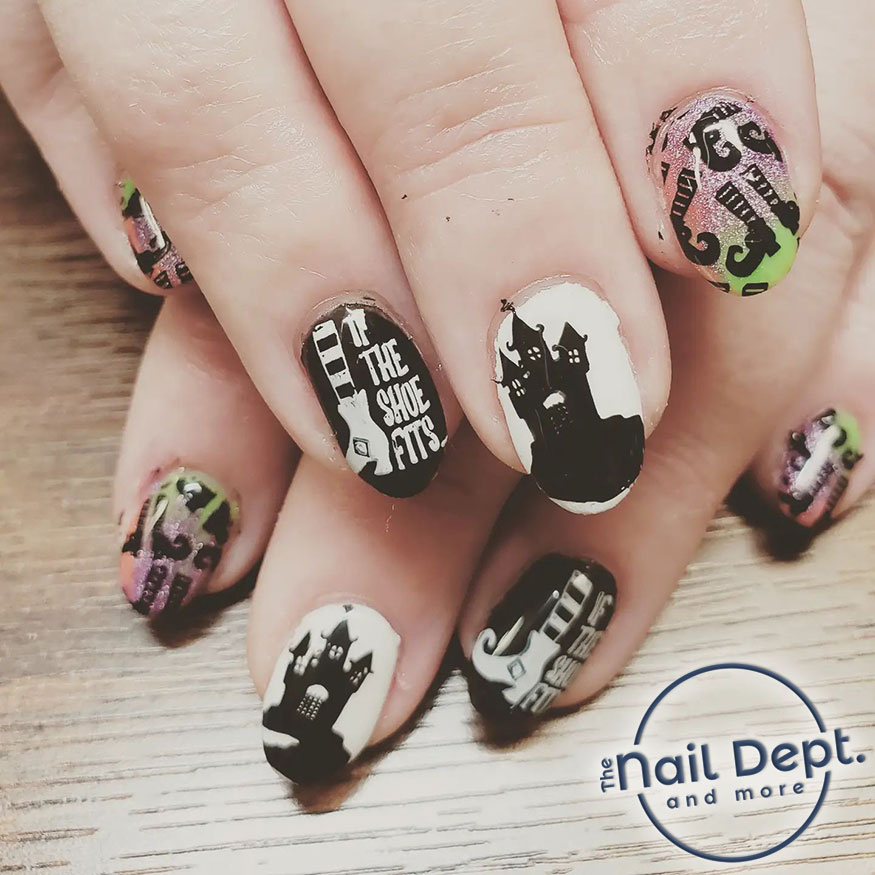 TheNailDept's tweet photo. Another witchy set of #Halloween nails!
Stamping plates are a quick &amp; easy way to do a full set of #NailArt in a short period  of time!
#nailsofonalaska #nailsofholmen #nailsoflacrosse #couleeregionnails #naildepartment 
To Schedule: 608.780.0032 - online https://t.co/6kKsVKACIl https://t.co/YWAp1hGgtv