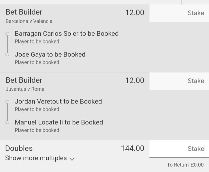 Amigo_Classics's tweet image. Barcelona vs Valencia + Juventus vs Roma cards double and cards betbuilder 🇪🇸🇮🇹

18+ -gambleresponsibly

#BARCAVALENCIA #JuveRoma #LaLiga #SerieA