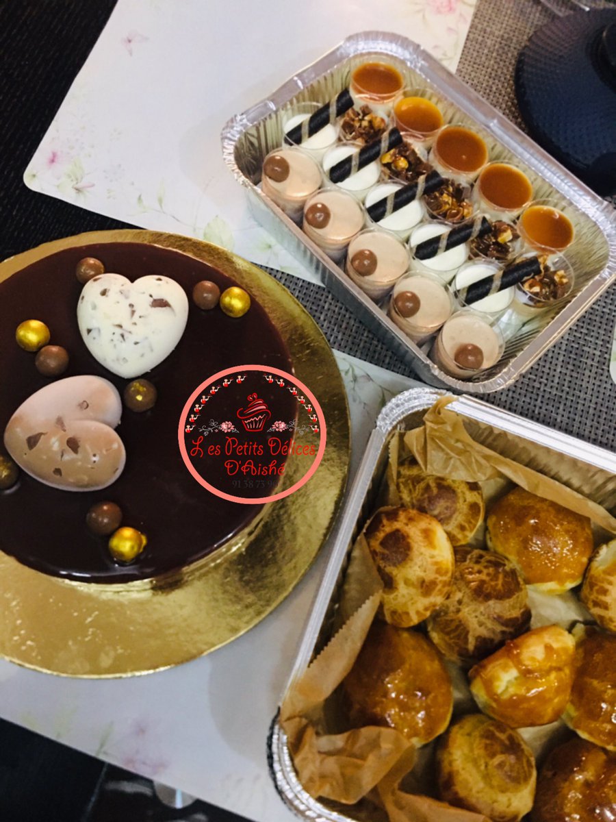 Nous mettons beaucoup d’amour dans nos desserts ☺️ C’est ce qui les rend si exquis 😋

Sur commande du mardi au samedi via WhatsApp au 91387390 ☺️

#backinthegame 
#madewithlove
#unezinderoisequipâtisse 😉