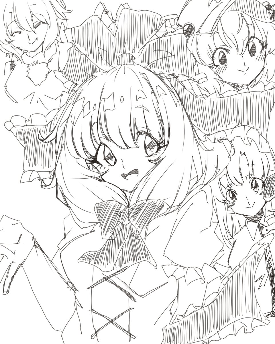 いっぱい描いたので寝なきゃ 