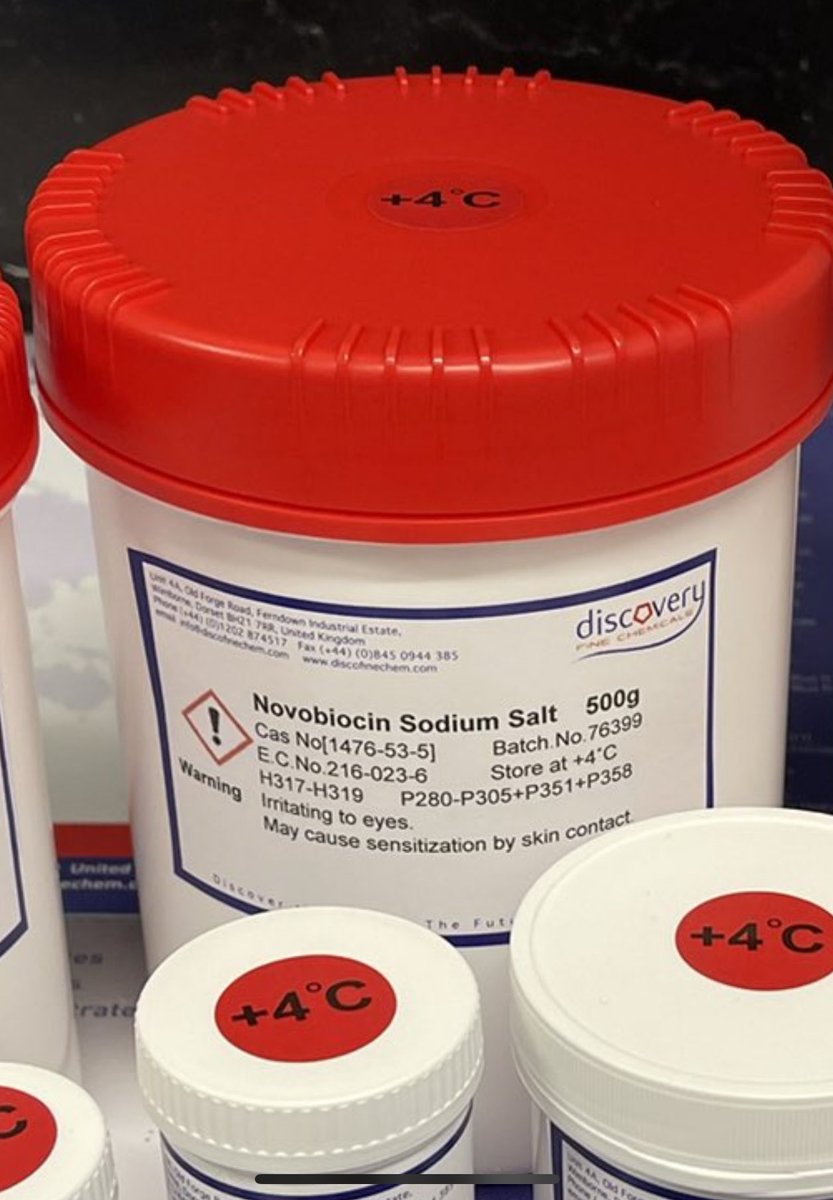 Did you know that <a href="/discoveryfine/">Discovery Fine Chemicals is Pure Life Science</a> can offer #Novobiocin in quantities from 1g-1000g from stock?