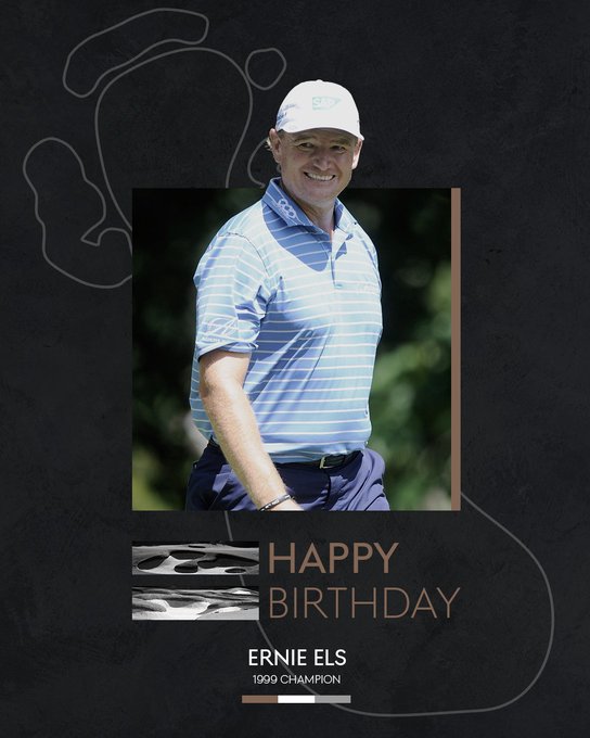 Happy birthday to our 1999 champion, Ernie Els 