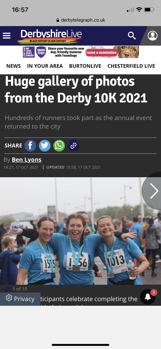 ruthhobbs 🦁 (@ruthhobbs_urban) on Twitter photo Us girls made the front page of <a href="/derbyshire_live/">Derbyshire Live</a> !!!!!! Amazing event !!! #derby10k #derby Us girls made the front page of <a href="/derbyshire_live/">Derbyshire Live</a> !!!!!! Amazing event !!! #derby10k #derby