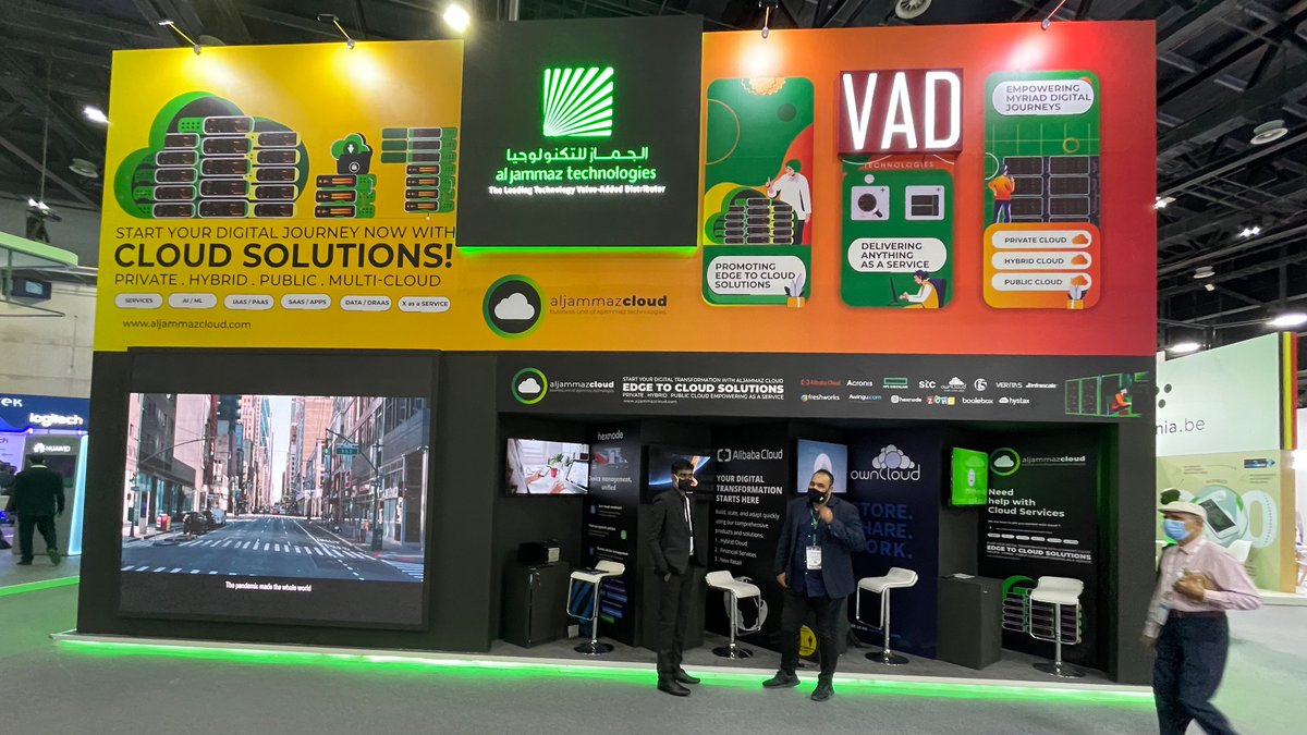 aljammazcloud's tweet photo. Meet #AlJammazCloud team at #Gitex, will be happy to demonstrate AlJammaz #CLOUD Platform which enables channel partners to discover, purchase and manage cloud services via a custom branded marketplace at ease of click. Hall 3 entrance https://t.co/eEj1WUCcZm