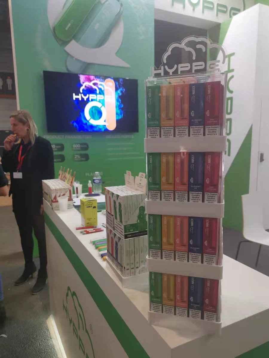 hyppeeu's tweet photo. Tomorrow is our last day at the expo in Paris,never miss the last chance to encounter you.
Booth Number: D15
.
.
#HyppeMAXX #igotmymaxx #Disposablevapes #hypperbar #ecigarette #hyppe #vapefam #hyppeplus #hyppevape #hyppefam #hyppelife #hyppefan #hypper https://t.co/KJqy9GGqEQ