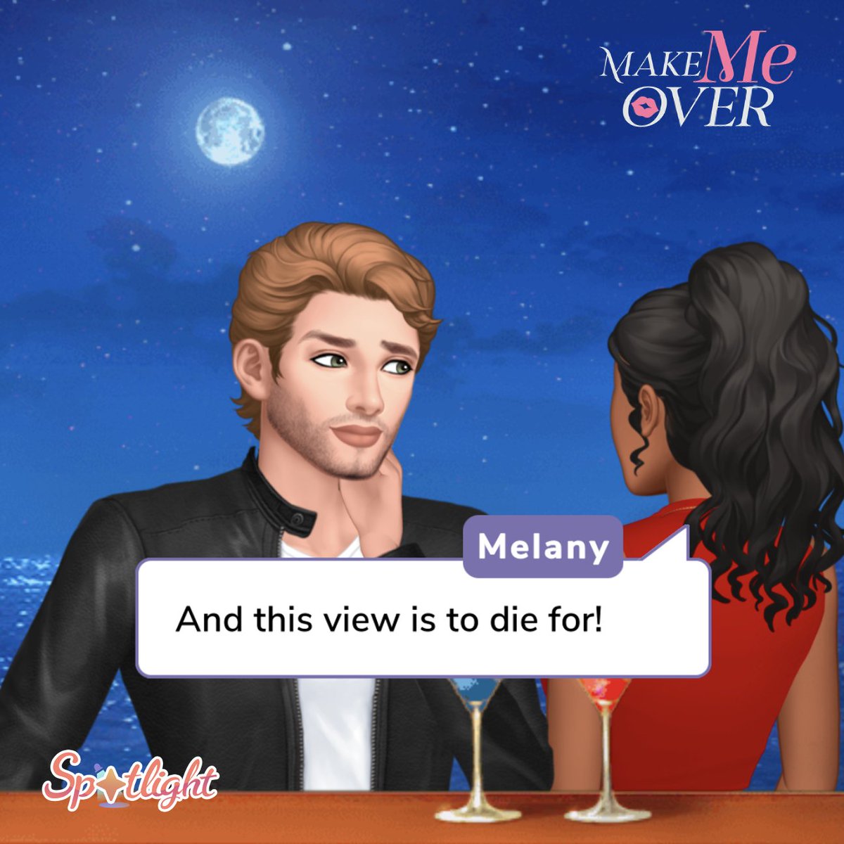 play_spotlight's tweet photo. It's time to look to your future. The future of your job, your friendships, and your love life... 💋
New chapter of Make Me Over on Spotlight! 💖✨
#Spotlightgame #MakeMeOver https://t.co/d0NUHpTtPg